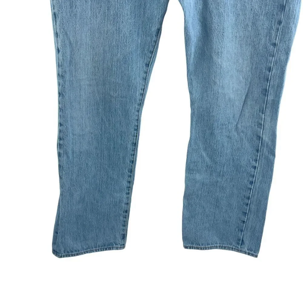 Levis 501 Jeans Men 36 / 30 Original Fit Straight Button Fly Cotton Denim Blue